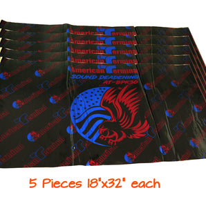 American Terminal AT-BPK20-5 5 Sheets 18" x 32" Sound Deadening Noise Insulation Vibration Dampening Material Bulk Kit