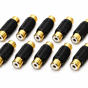 American terminal ATFF-100B-10 Gold RCA Female-to-Female Coupler Adapter 10 Pack
