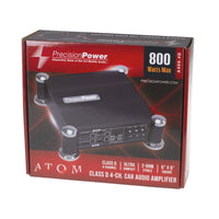 Thumbnail for Precision Power A400.4D 400W RMS Class D ATOM Series 4-Channel Full Range Car Amplifier