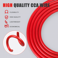 Thumbnail for 2 MK Audio PC8250RD 8GA 250' Red Power Ground Wire Car Audio Amplifier Marine Cable