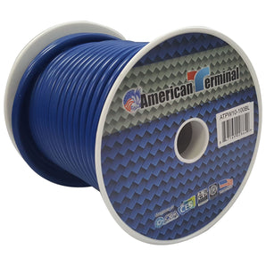 American Terminal ATPW10-100BL 10GA 100' Blue Primary Remote Power Ground Wire