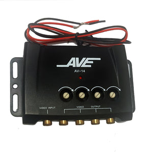 AVE AV-14 Video Booster 1 In - 4 Out Amplifie Splitter Video Signal