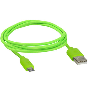 Axxess AXMROB-GN 3 Foot Replacement Micro B Cables - Green
