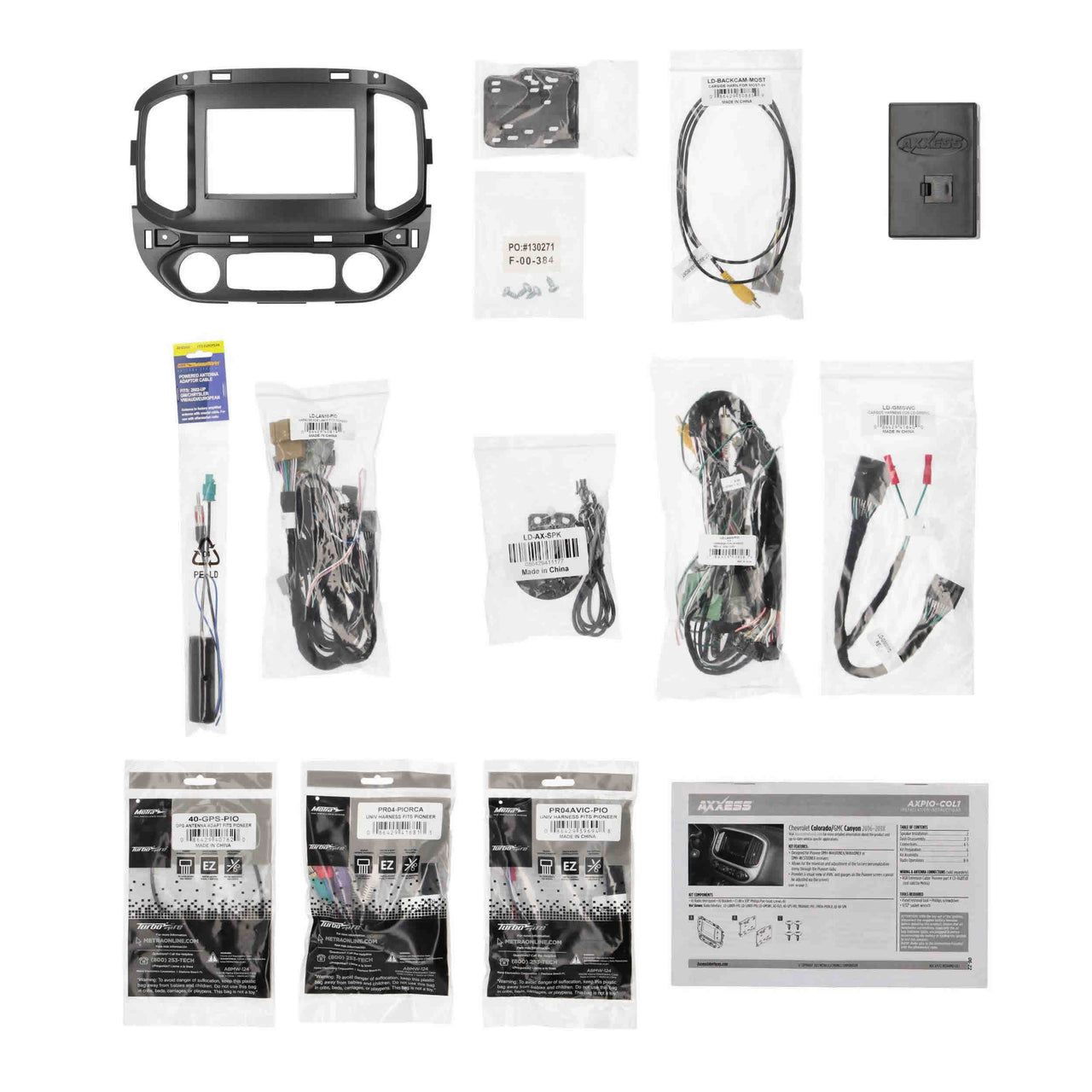 Axxess AXPIO-COL1 Pioneer® Radio Integration Package - Fits Select Gm Colorado/Canyon Models 2015-2018 (Non-Amplified)