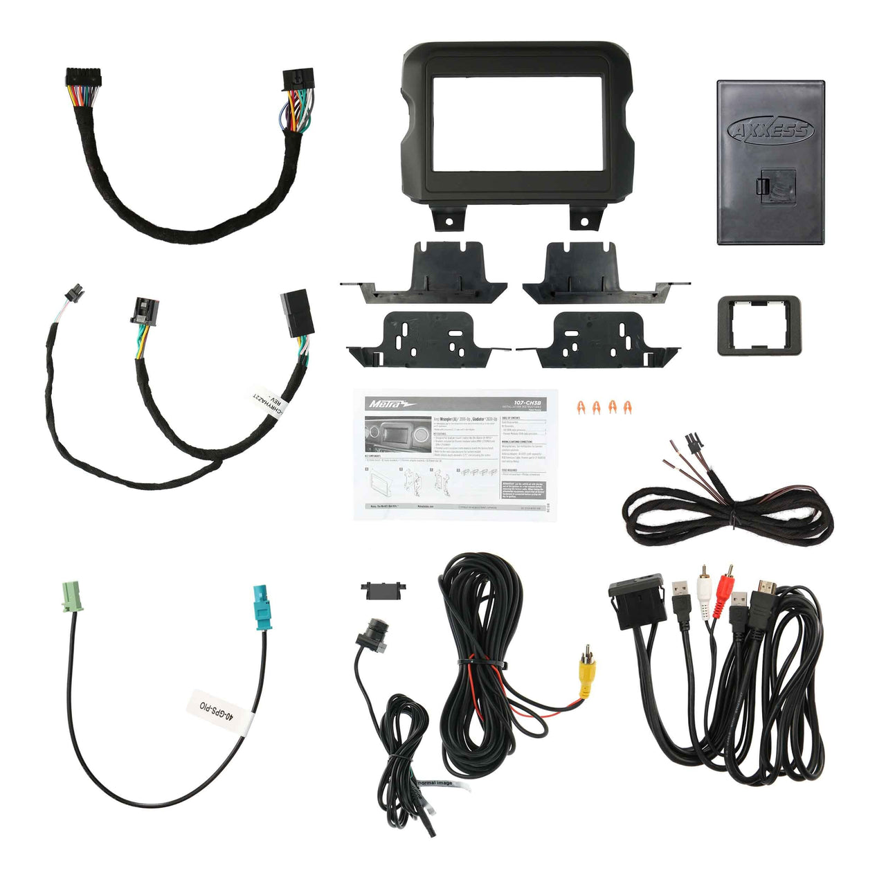 Axxess AXPIO-JL1 Pioneer Radio Integration Package for Jeep Wrangler JL 2018-Up Gladiator 2020-Up