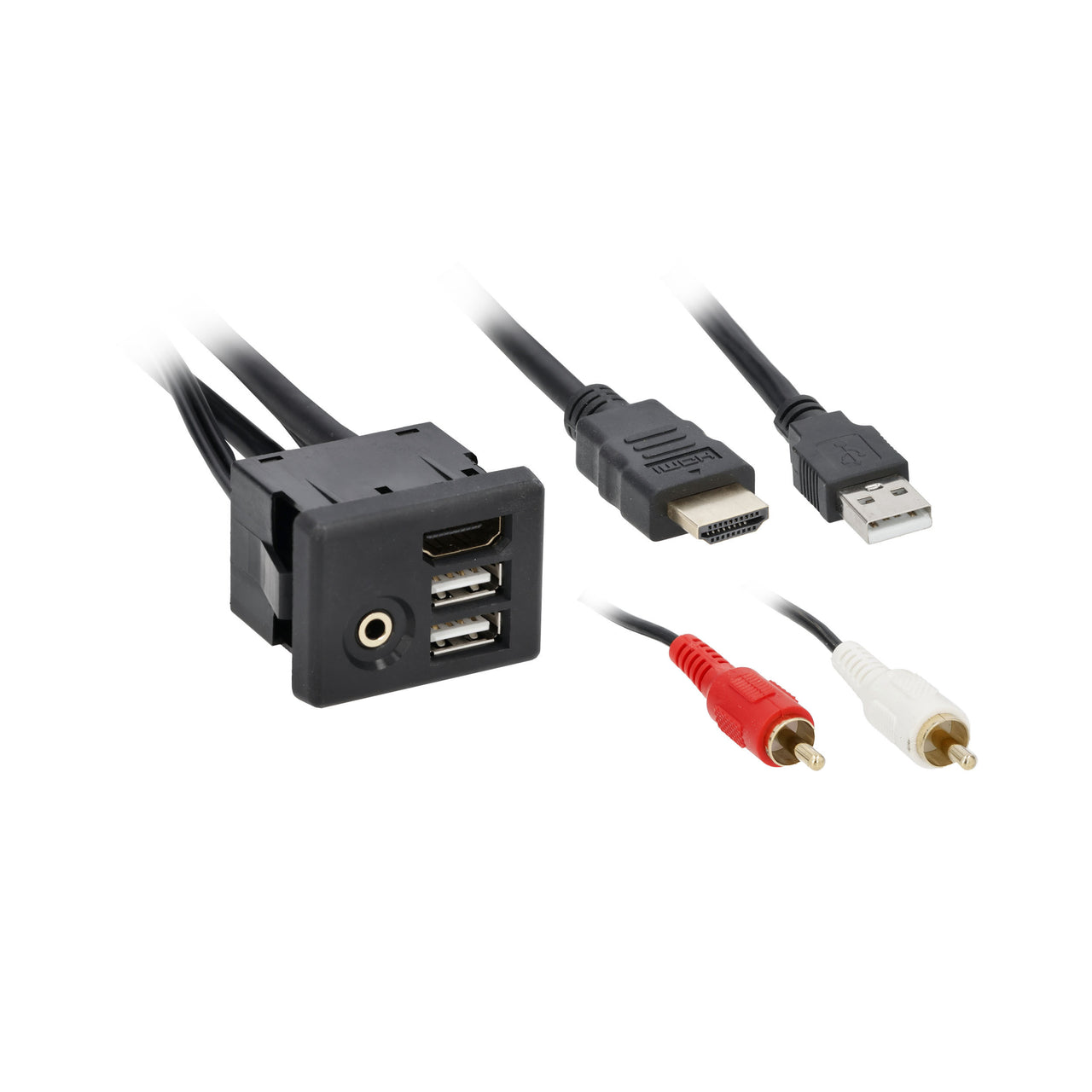Axxess AXUSB-GM3 USB/AUX/HDMI Replacement Panel 3 Ft - GM/Buick 2014-Up