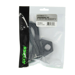 Axxess AXUSBE-6 Male USB to Female USB Jack with Mount