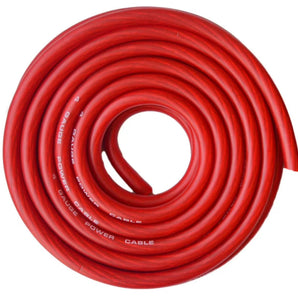 Absolute 4 Gauge Red Power/Ground Wire SuperFlex Grade A- CCA, 25 Feet