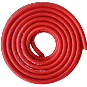 Absolute P4-50RD 50' 4-Gauge Red Copper Mix Power Ground Wire Cable