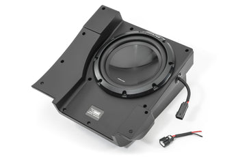 Alpine PSS-22WRA kit including speakers and subwoofer designed for Jeep Wrangler JK Unlimited weather-resistant upgrade.
