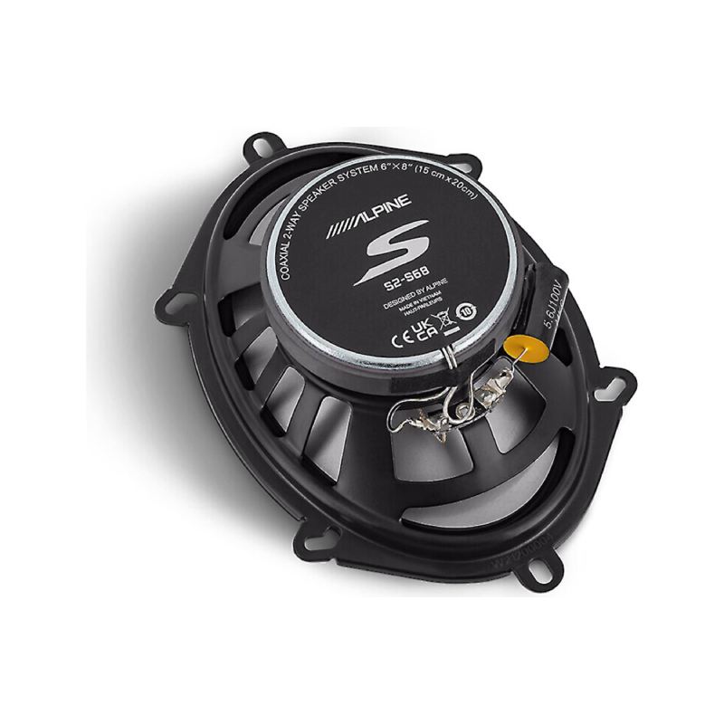 Alpine S2-A36F 4CH Amplifier 90W x 4+ 2 S2-S68 S-Series 6x8"