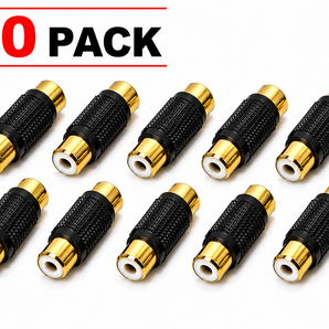 American terminal ATFF-100B-10 Gold RCA Female-to-Female Coupler Adapter 10 Pack