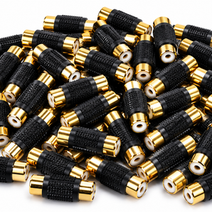 American terminal ATFF-100B-50 Gold RCA Female-to-Female Coupler Adapter 50 Pack