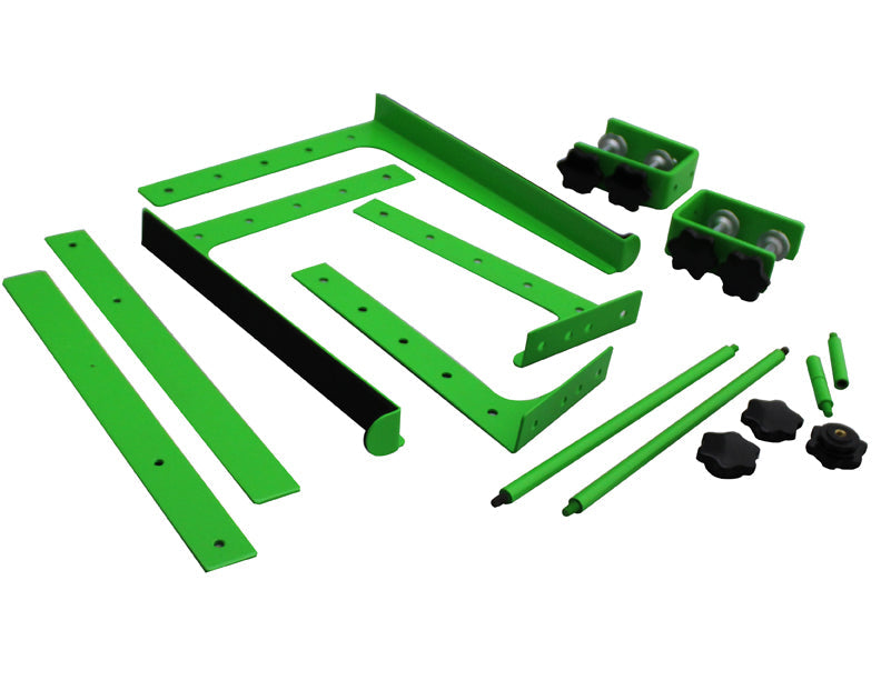 MR DJ LTS109GR Laptop Computer Stand Green Mobile Disc Jockey PC Table Rack Mount Clamp Bracket