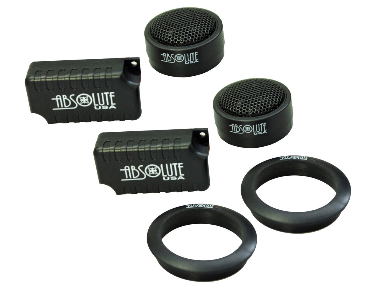 Absolute TW250 Pro Series 1-Inch 250 Watts Ferrite Silk Dome Component Tweeters