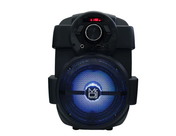 6.5" Rechargeable Speaker Karaoke DJ System LED Light USB/AUX/FM