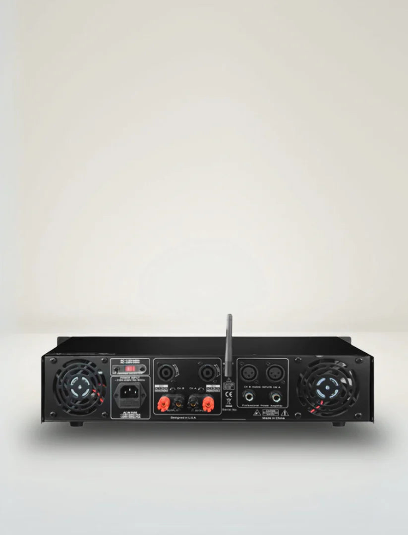 MR DJ AMP5000DSP 2Ch Class AB 5000W PA DJ Power Amplifier With Onboard DSP Bluetooth USB