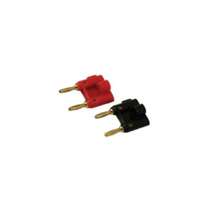 MR DJ BB100 Dual Banana Plugs Connector - Black/Red (1 Pair)