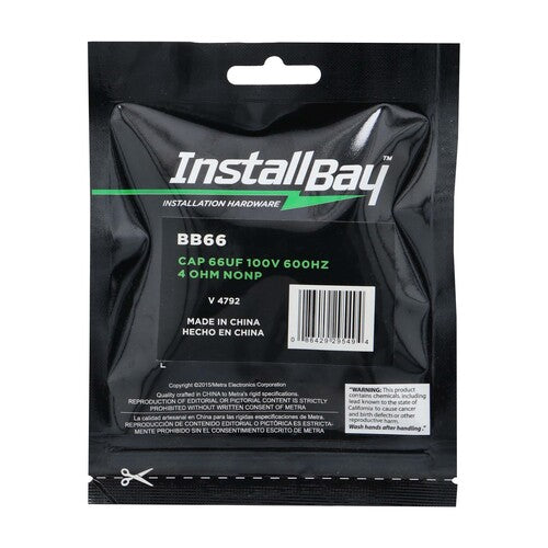 Install Bay BB66 Cap 600HZ 4 Ohm - 4in Speakers Pair