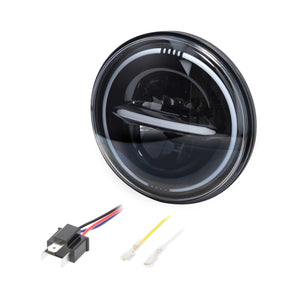 Saddle Tramp BC-709B 7" Reflector Headlight with Full Halo