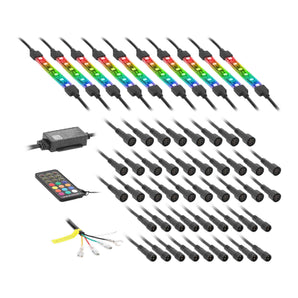 Saddle Tramp BC-CHASE-K3 10-Piece Chasing LED Motorcycle Kit