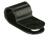 Thumbnail for Install Bay BCC14 Black Cable Clamps 1/4 Inch - Package of 100