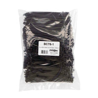 Thumbnail for Install Bay BCT6-1 Black Cable Tie - 6 Inch, Package of 1000