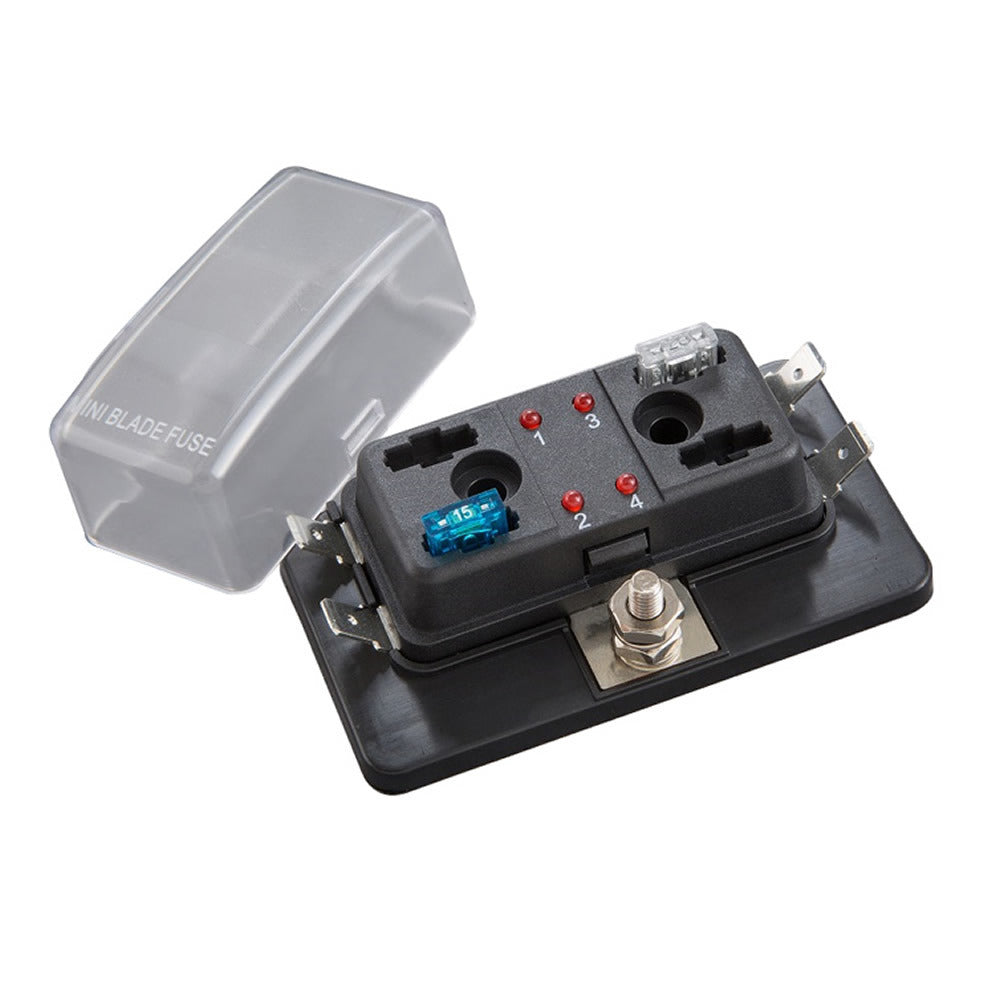 Install Bay BLM-I-304 Fuse Block ATM With LED Indicators - 4 Position