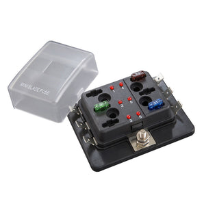 Install Bay BLM-I-306 Fuse Block ATM With LED Indicator - 6 Position