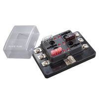 Thumbnail for Install Bay BLR-I-506 Fuse Block ATC With Indicating LEDs - 6 Position - Screw Terminals