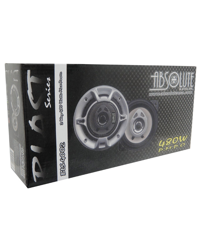 4 Inches 2- Way Car Speakers 480 Watts Max Power