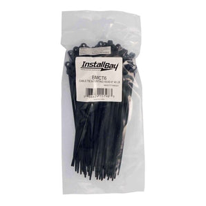 Install Bay BMCT6 Mounting Hole Cable Tie - 6 inch 40 lb - Package of 100