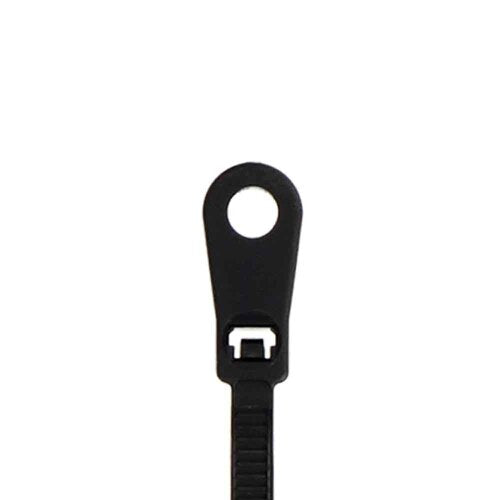 Install Bay BMCT6 Mounting Hole Cable Tie - 6 inch 40 lb - Package of 100