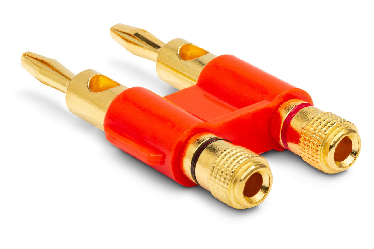 Hosa BNA-260RD Premium Dual Banana Plug- Red