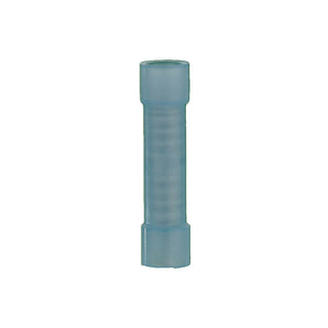 blue nylon butt connector for 16-14 gauge wires from Install Bay, economical package of 1000.