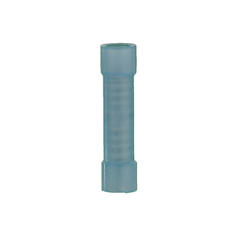 blue nylon butt connector for 16-14 gauge wires from Install Bay, economical package of 1000.
