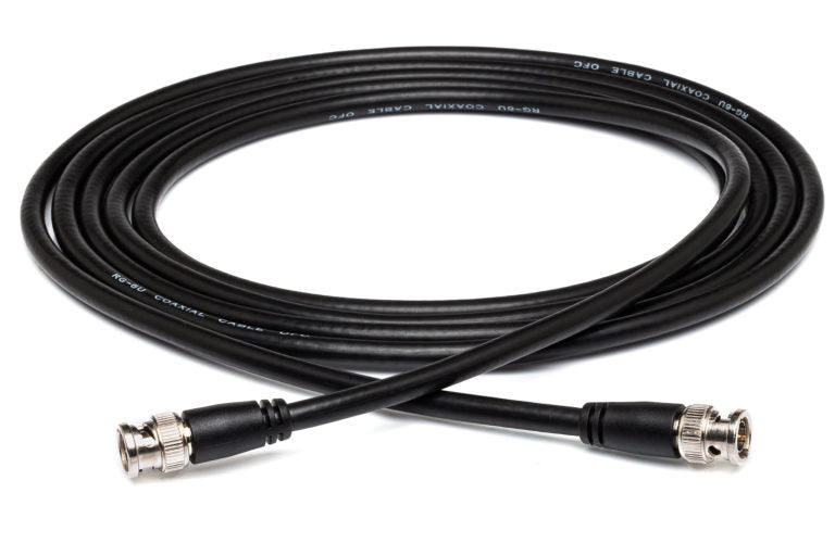 Hosa BNC-06-125 Pro 75-ohm RG-6/U BNC to BNC Coax Cable - 25 foot