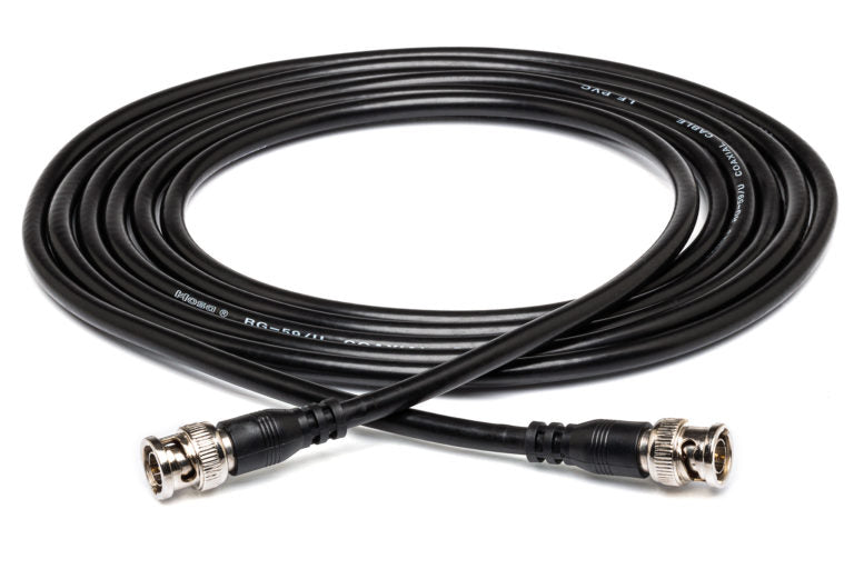 Hosa BNC-59-115 75-ohm RG-59/U BNC to BNC Coax Cable - 15 foot