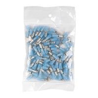 Thumbnail for Install Bay BNMB180 Blue Nylon Male Bullet Connector 16-14 Gauge .180 100P
