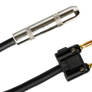 Hosa BNP-116BK 1/4 inch TS Female to Dual Banana Speaker Adapter - Black
