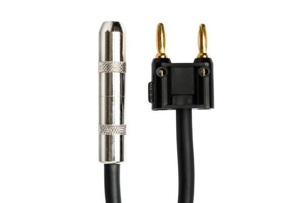 Hosa BNP-116BK 1/4 inch TS Female to Dual Banana Speaker Adapter - Black