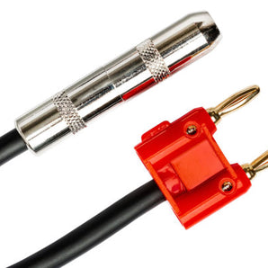 Hosa BNP-116RD 1/4-inch TS Female to Dual Banana Speaker Adapter - Red