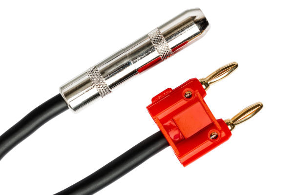 Hosa BNP-116RD 1/4-inch TS Female to Dual Banana Speaker Adapter - Red