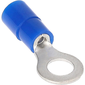 Install Bay BNRT6 blue nylon ring terminal, 16-14 gauge #6 for secure electrical connections.