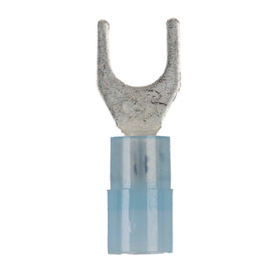 Install Bay BNST10 Blue Nylon Spade Terminals 16-14 Gauge #10 - Package of 100