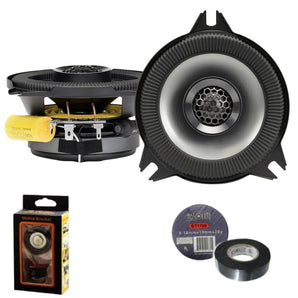 Alpine BRV-S40 4" BassRev Series 4-ohm 2-Way Coaxial Speaker Set Bundle