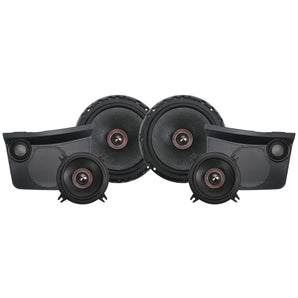 MB Quart BS1-316 6.5" + 4" Ford Bronco Tuned Front Dash 3-Way Component Speakers Upgrade