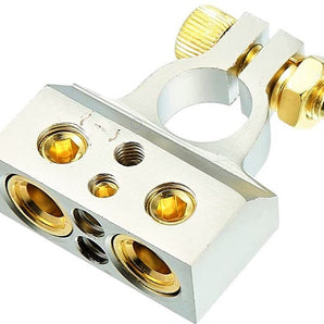 12 Patron PBTC300N 0/2/4/6/8 AWG Single Negative Power Battery Terminal Connectors Chrome