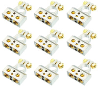 Thumbnail for 12 MK Audio MBTC300N 0/2/4/6/8 AWG Single Negative Power Battery Terminal Connectors Chrome