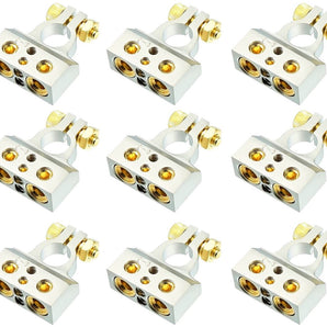 9 Patron PBTC300N 0/2/4/6/8 AWG Single Negative Power Battery Terminal Connectors Chrome